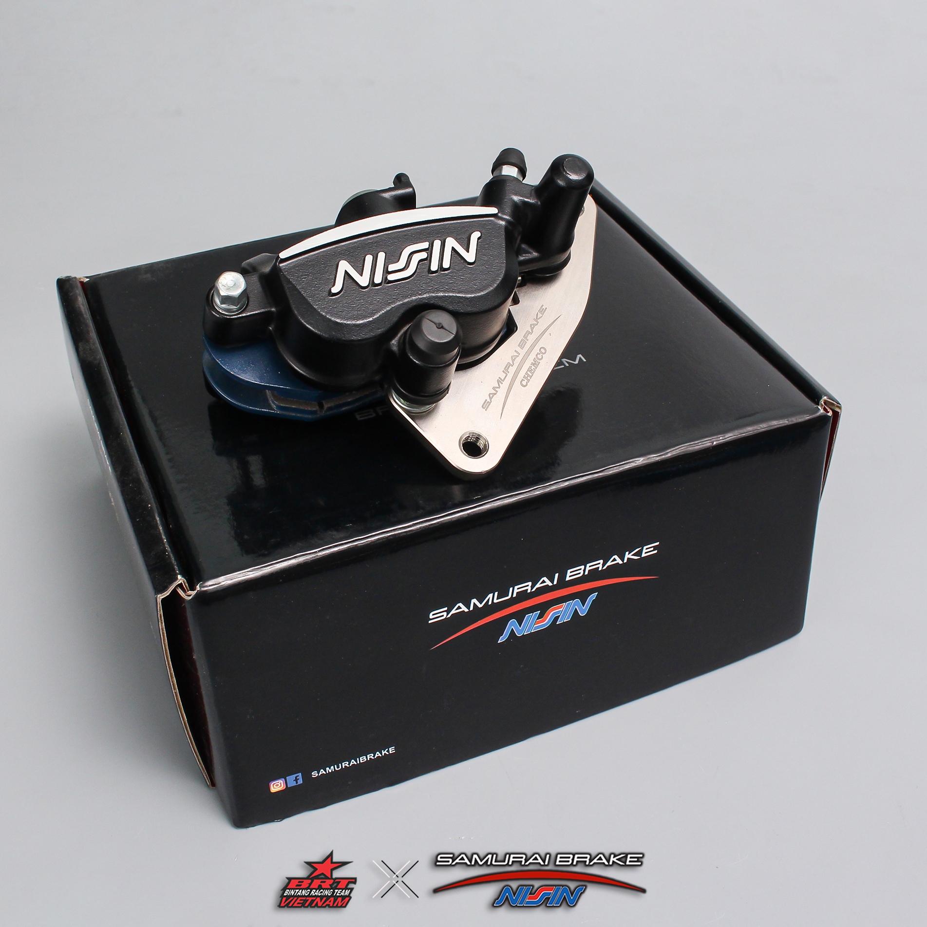 Heo dầu Samurai Nissin Brake 2 Pis Exciter - Black