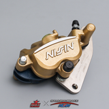 Heo dầu Samurai Nissin Brake 2 Pis Satria/Raider/GSX Suzuki - Màu Vàng Đồng