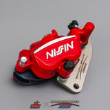 Heo dầu Samurai Nissin Brake 2 Pis Satria/Raider/GSX Suzuki - Màu Đỏ