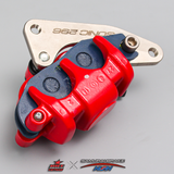  Heo dầu Samurai Nissin Brake 2 Pis Satria/Raider/GSX Suzuki - Màu Đỏ 