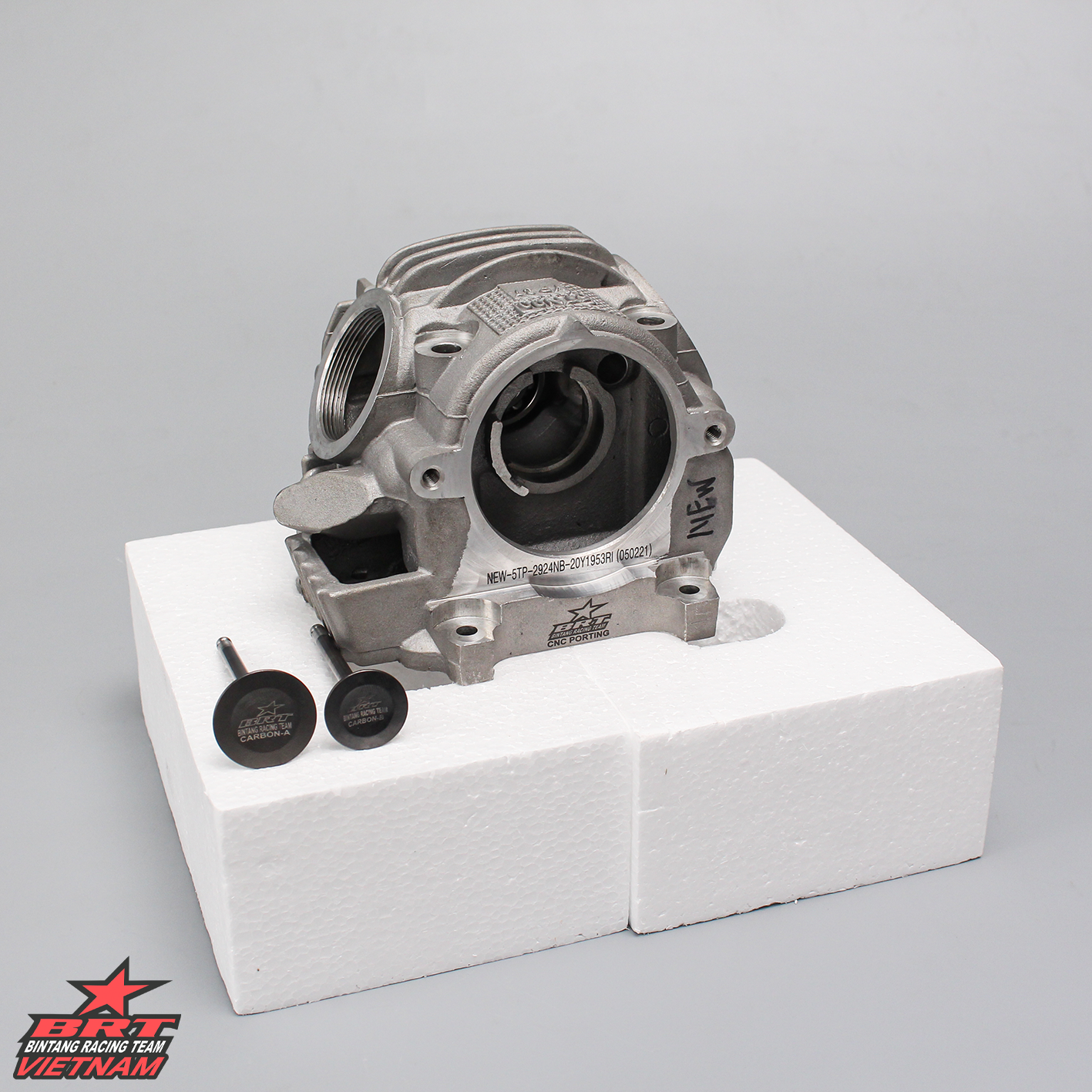 Vỏ Đầu 130cc 29/24 Nickel + Xupap + Jupiter/ Sirius Xăng Cơ