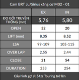 Cam BRT Jupiter / Sirius Xăng cơ (Z) + Cò lăn