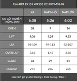 Cam BRT Ex155 WR155 (1 Chốt bánh cam)