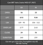  Cam BRT Vario Airblade Click PCX SH (2 valve) 