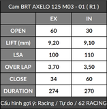  Cam BRT Axelo + Cò lăn 