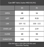  Cam BRT Vario Airblade Click PCX SH (2 valve) 