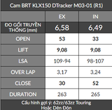 Cam BRT KLX150 / DTracker150 + Cò lăn