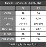  Cam BRT Jupiter Fi / Sirius Fi (Z1) + Cò lăn 