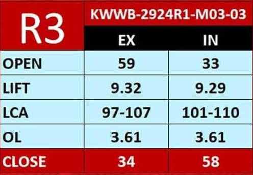 Cam R3 M03-03 Wave Blade 110 BRT