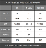  Cam BRT Ex155 WR155 (1 Chốt bánh cam) 