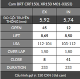Cam BRT CRF 150 / XR150