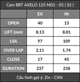  Cam BRT Axelo + Cò lăn 