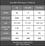  Cam BRT NVX Aerox (2 Chốt) VVA 