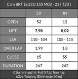  Cam BRT Exciter 135 Ex150 TFX Fz150 