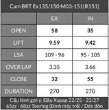  Cam BRT Exciter 135 Ex150 TFX Fz150 