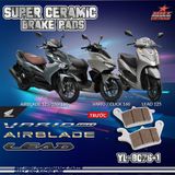  Bố thắng BRT Ceramic AIRBLADE125/150/160, Click thái 125/150/160, VISION, LEAD125, VARIO160, FRONT VARIO NEW: 8076-1 