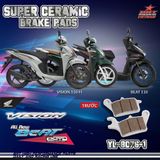 Bố thắng BRT Ceramic AIRBLADE125/150/160, Click thái 125/150/160, VISION, LEAD125, VARIO160, FRONT VARIO NEW: 8076-1