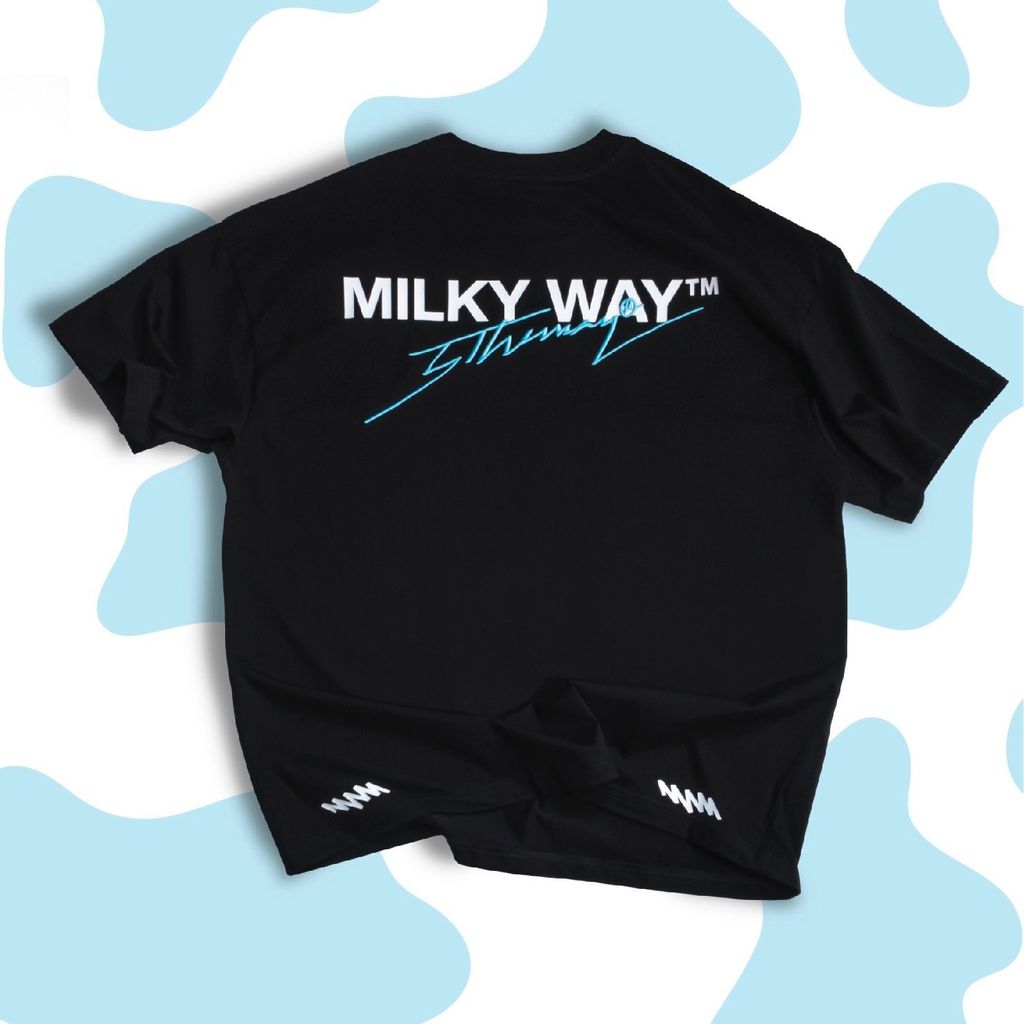  Áo Thun Unisex 5THEWAY® /milky way/ VERTICAL DROP SHOULDER TEE™ 