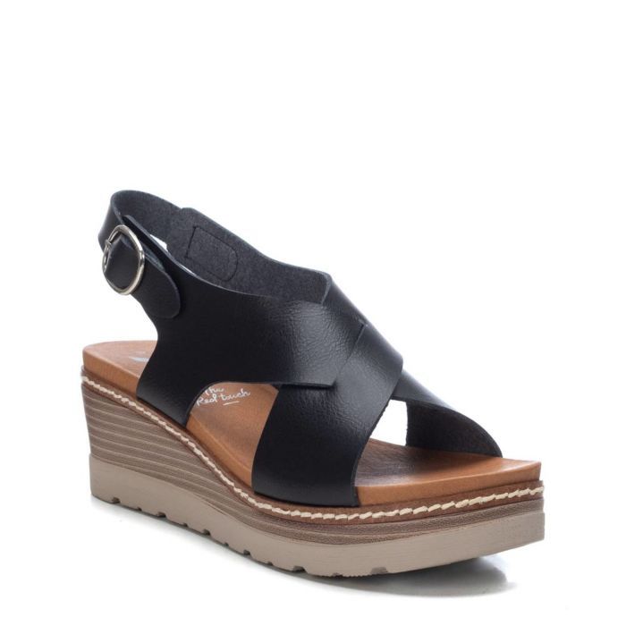 Giày Sandal Nữ Xti Black Pu Ladies Sandals