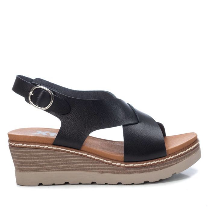 Giày Sandal Nữ Xti Black Pu Ladies Sandals