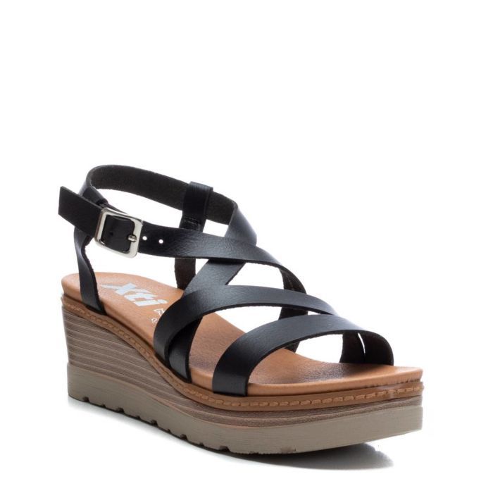 Giày Sandal Nữ Xti Black Pu Ladies Sandals