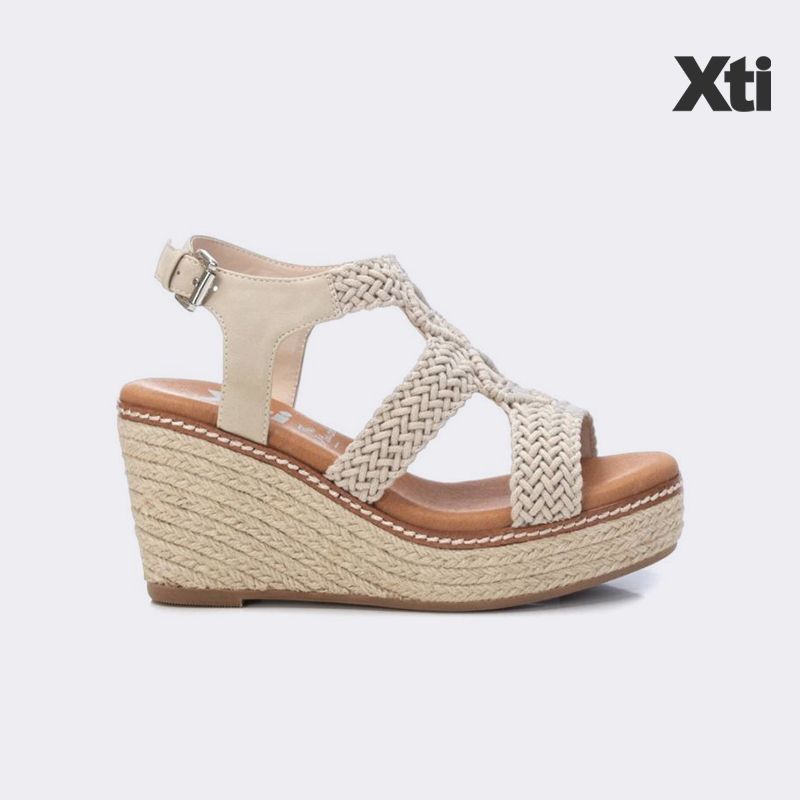 Giày Sandal Nữ Xti Beige Textile Ladies Sandals