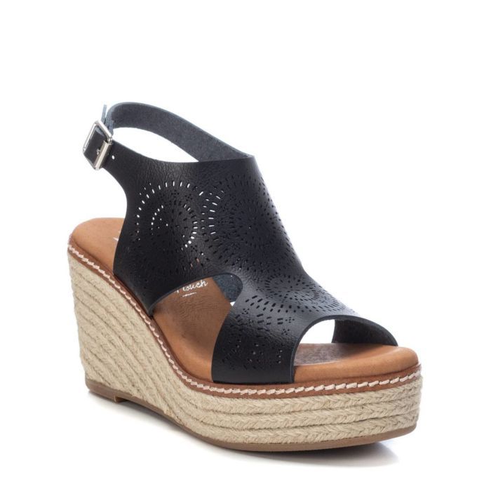 Giày Sandals Nữ XTI Black Pu Ladies Sandals