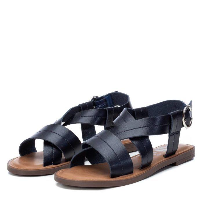  Giày Đế Bệt Nữ XTI Black Pu Ladies Sandals 