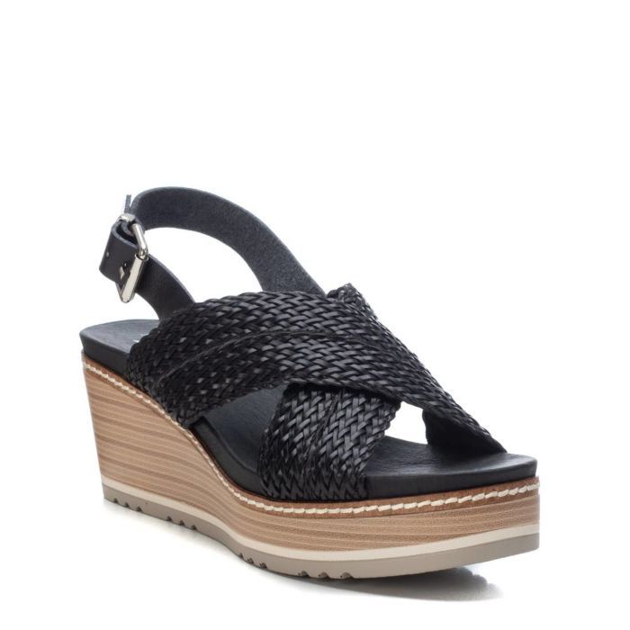 Giày Sandal Nữ Xti Black Pu Ladies Sandals