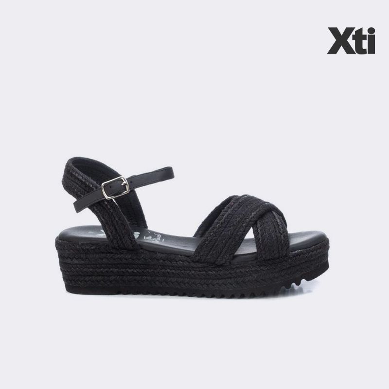 Giày Sandal Nữ Xti Black Pu Ladies Sandals