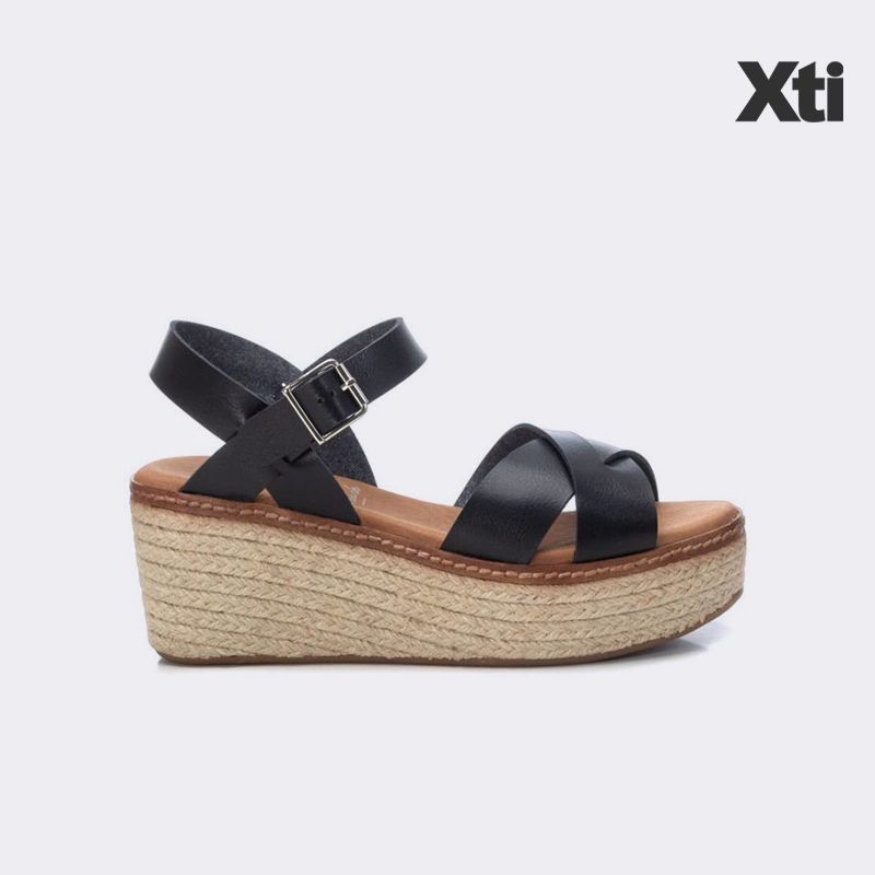 Giày Sandal Nữ Xti Black Pu Ladies Sandals