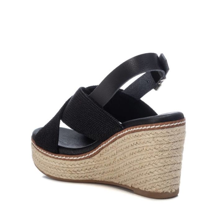Giày Sandals Nữ XTI Black Textile Ladies Sandals