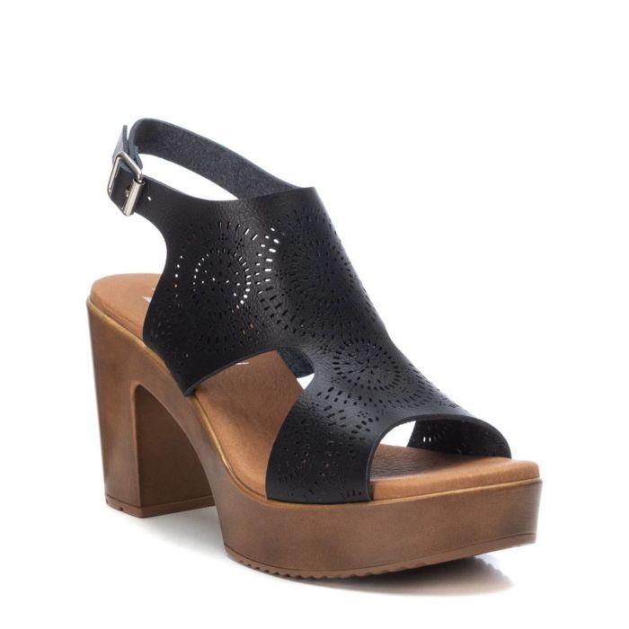 Giày Sandal Nữ Xti Black Pu Ladies Sandals
