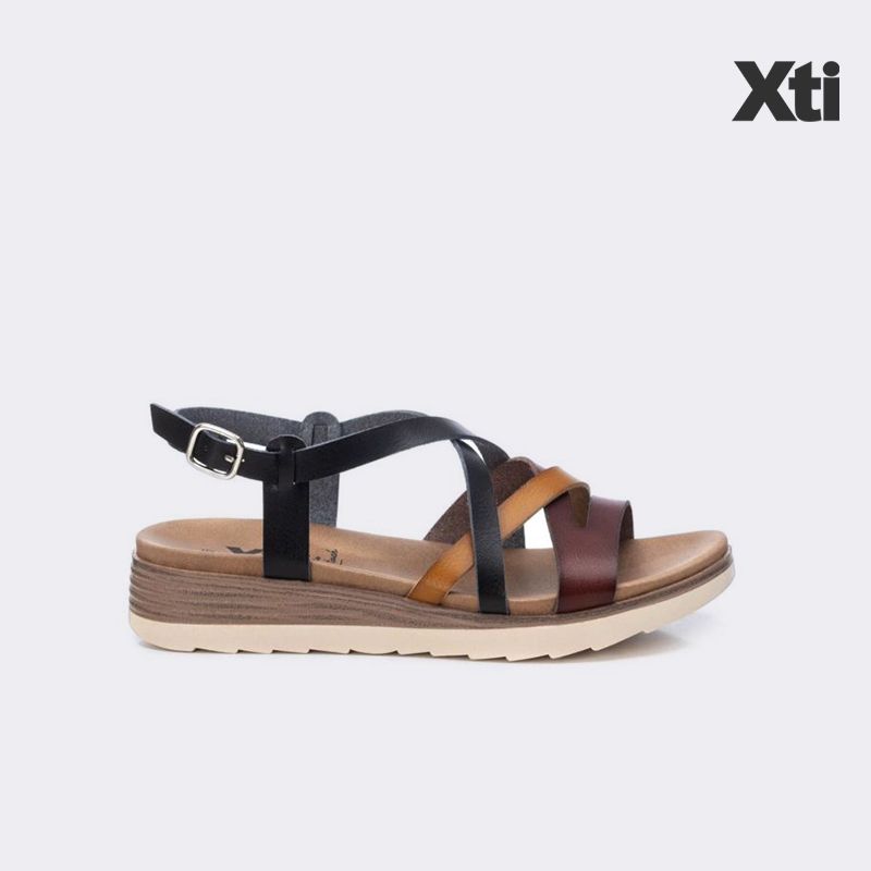 Giày Sandal Nữ Xti Black Pu Ladies Sandals
