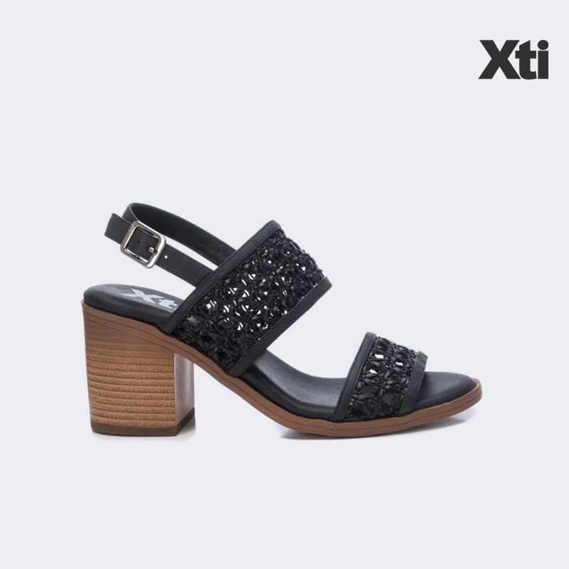 Giày Sandal Nữ Xti Black Pu Ladies Sandals