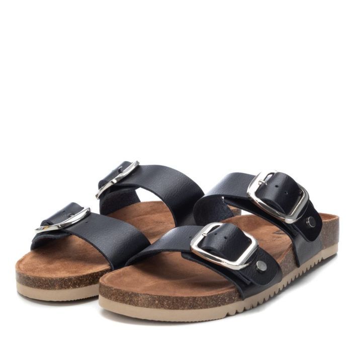 Dép Nữ Xti Black Pu Ladies Sandals