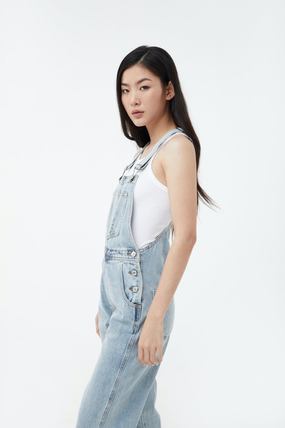  Quần Yếm Nữ TheBlueTshirt The Original Denim Overalls - Painter Vintage Wash 