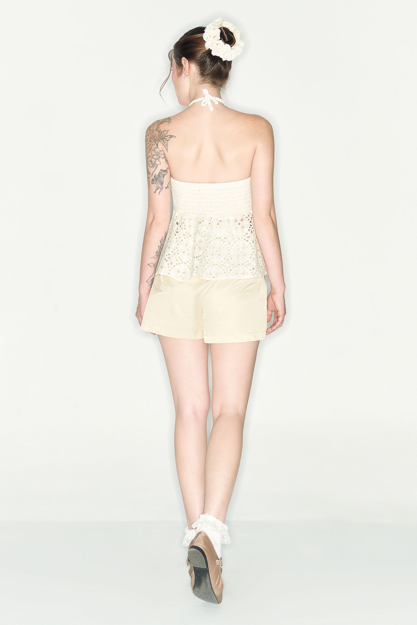  Quần Shorts Nữ DOTTIE Ngắn Túi Nổi - Be - Q0340 