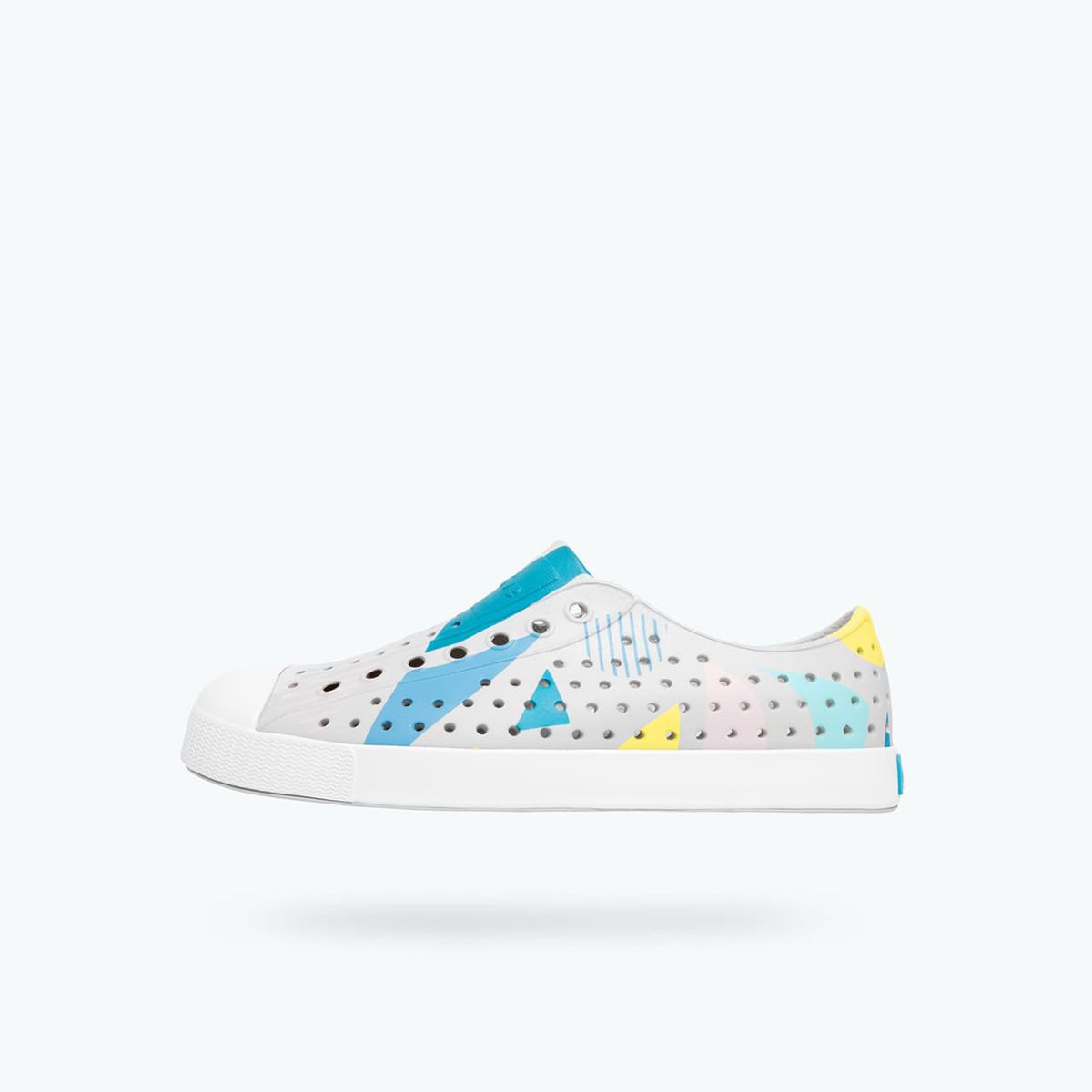 Giày native ad jefferson print (11100101) tundra grey/ shell white/ multi geometriske