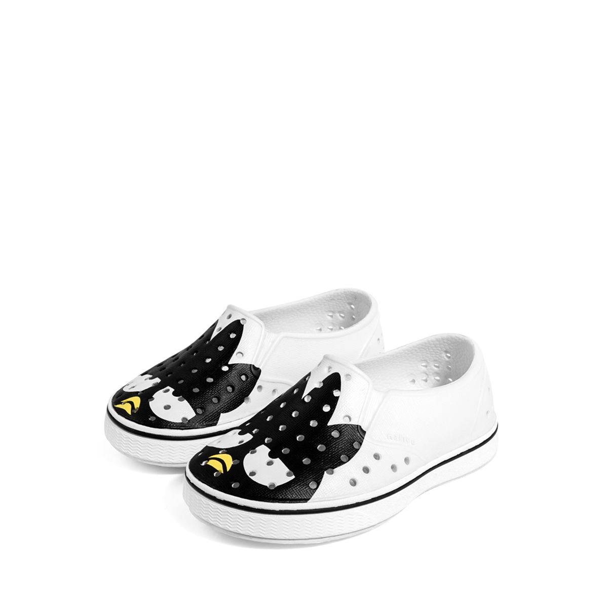 Giày native j miles print junior (12104601) shell white/ shell white/ bad badtz-marudy
