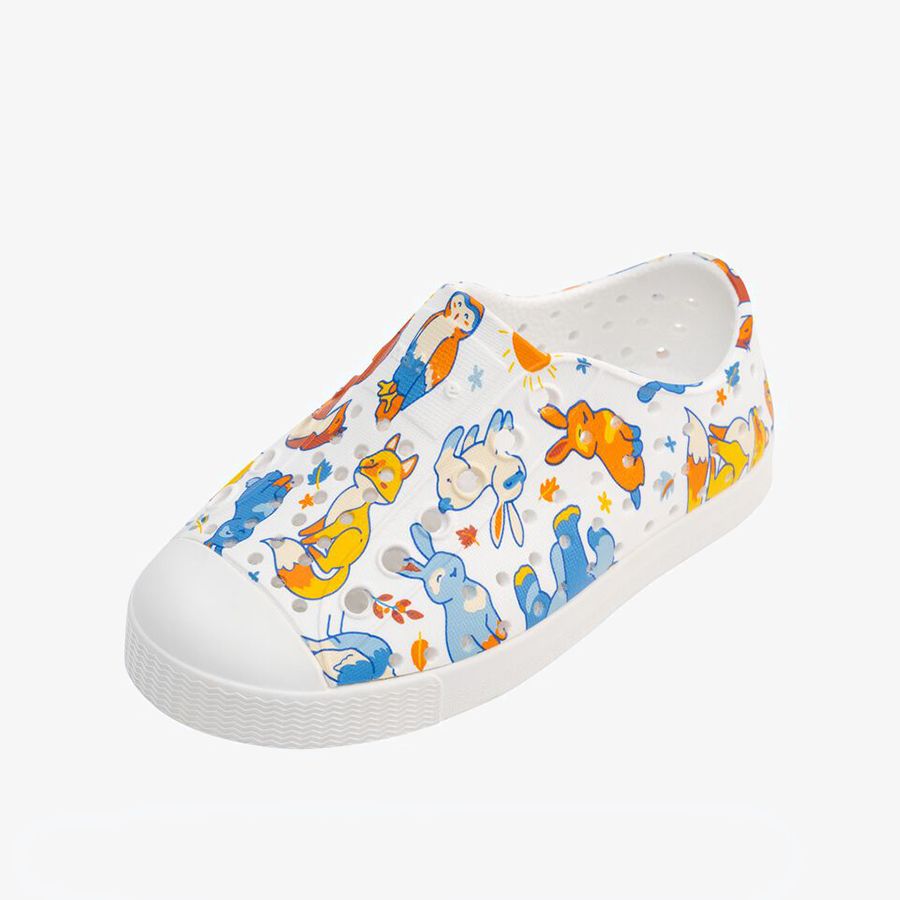  Giày Lười Trẻ Em Unisex NATIVE Jefferson Sugarlite Print Junior 