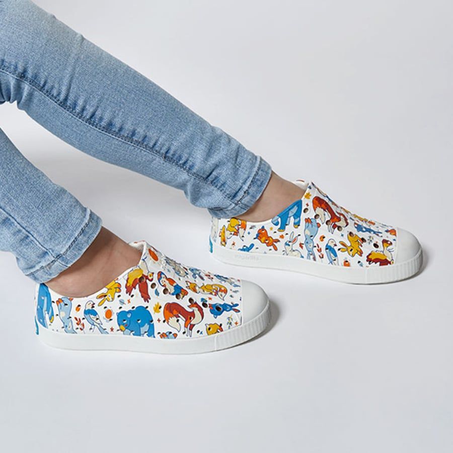  Giày Lười Trẻ Em Unisex NATIVE Jefferson Sugarlite Print Junior 