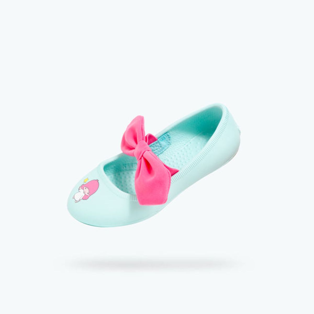 Giày native j margot bow print junior (12304945) hydrangea blue/ little twin stars