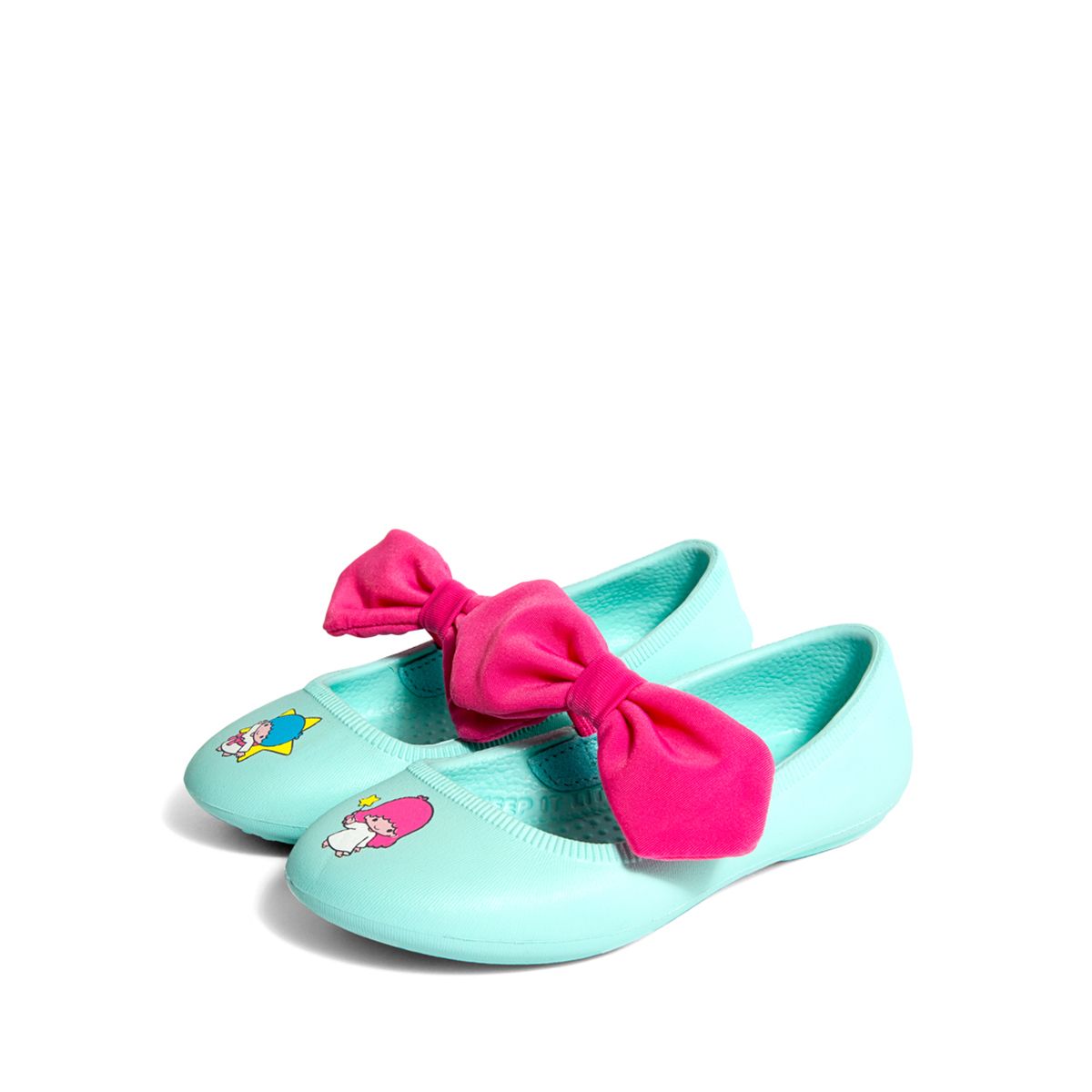Giày native j margot bow print junior (12304945) hydrangea blue/ little twin stars