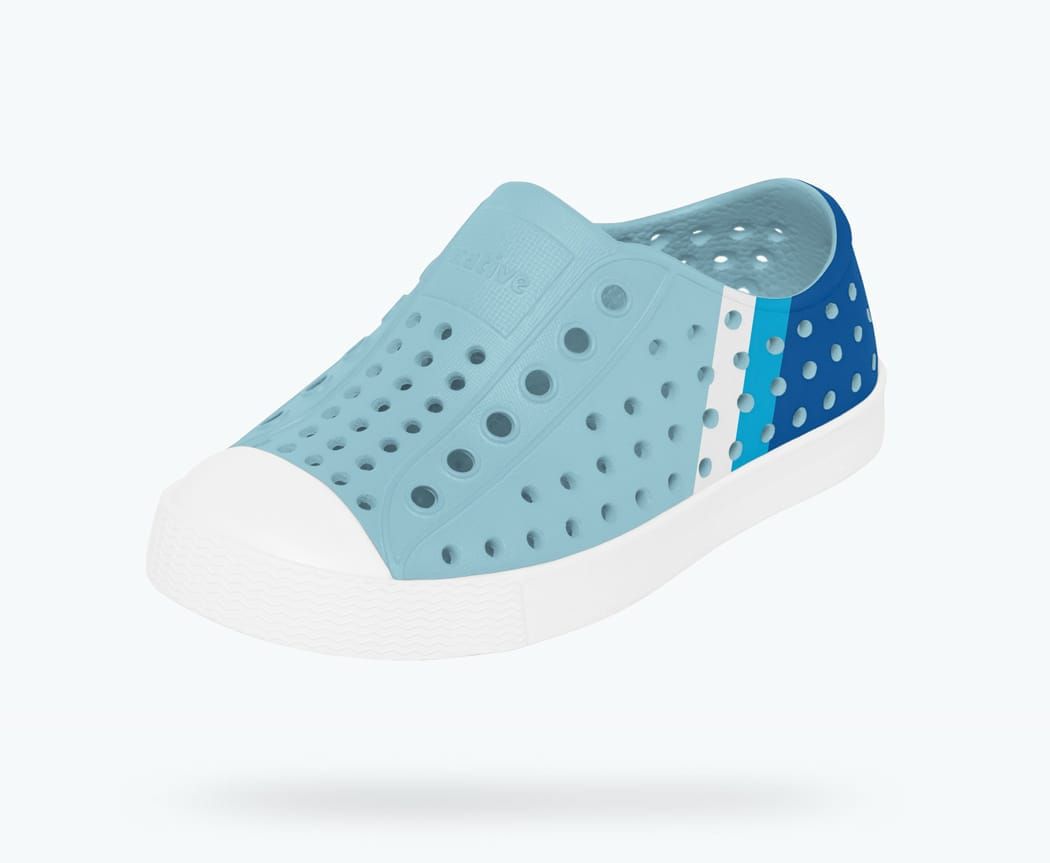 GIÀY NATIVE C JEFFERSON BLOCK CHILD (13100102) SKY BLUE/ SHELL WHITE/ GRADIENT BLOCK
