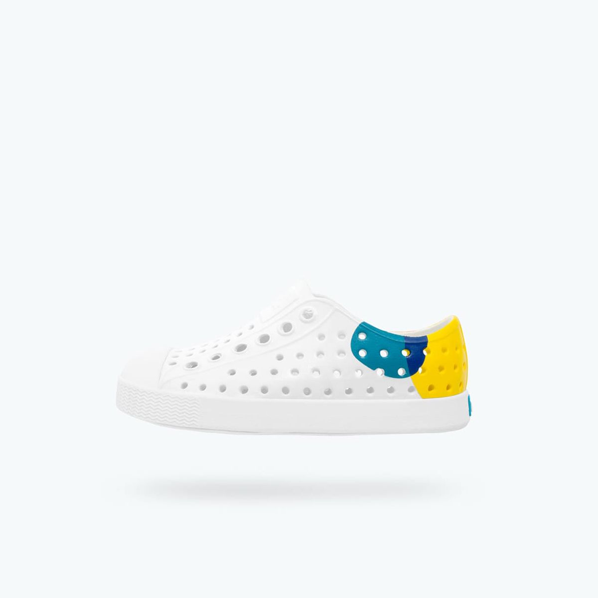Giày native j jefferson block junior (12100102) shell white/ shell white/ dot block