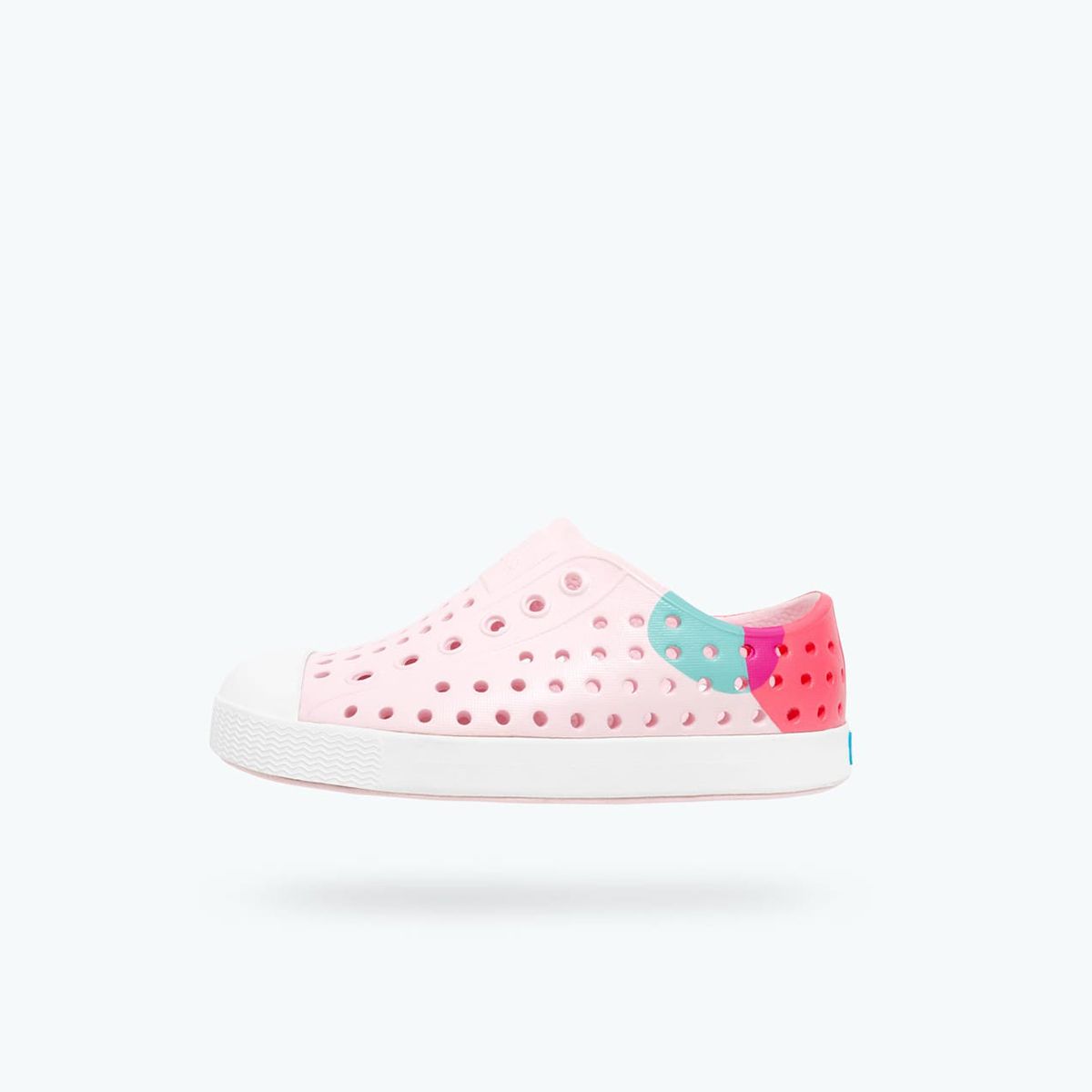 Giày native j jefferson block junior (12100102) milk pink/ shell white/ dot block