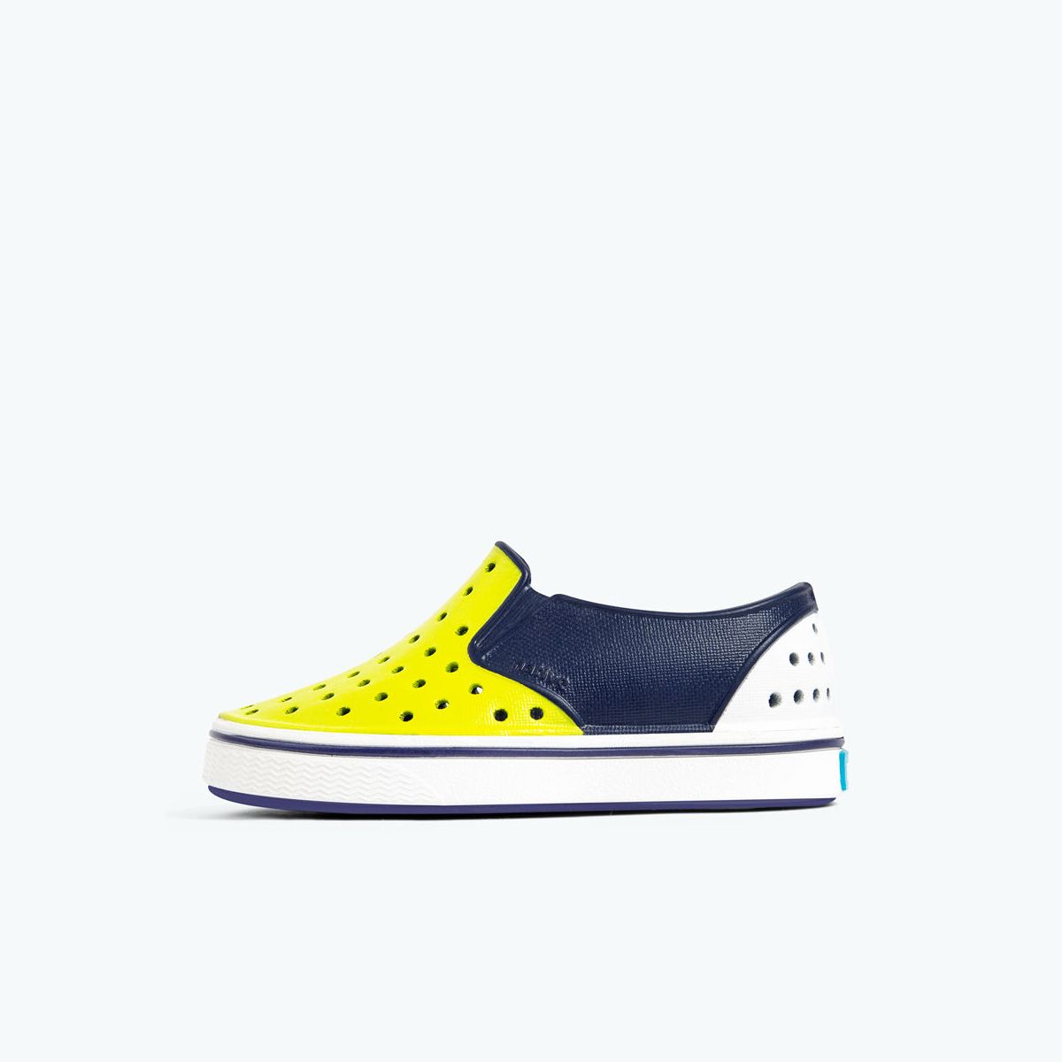 Giày native j miles block junior (12104602) regatta blue/ glo green/ shell white/ shell block