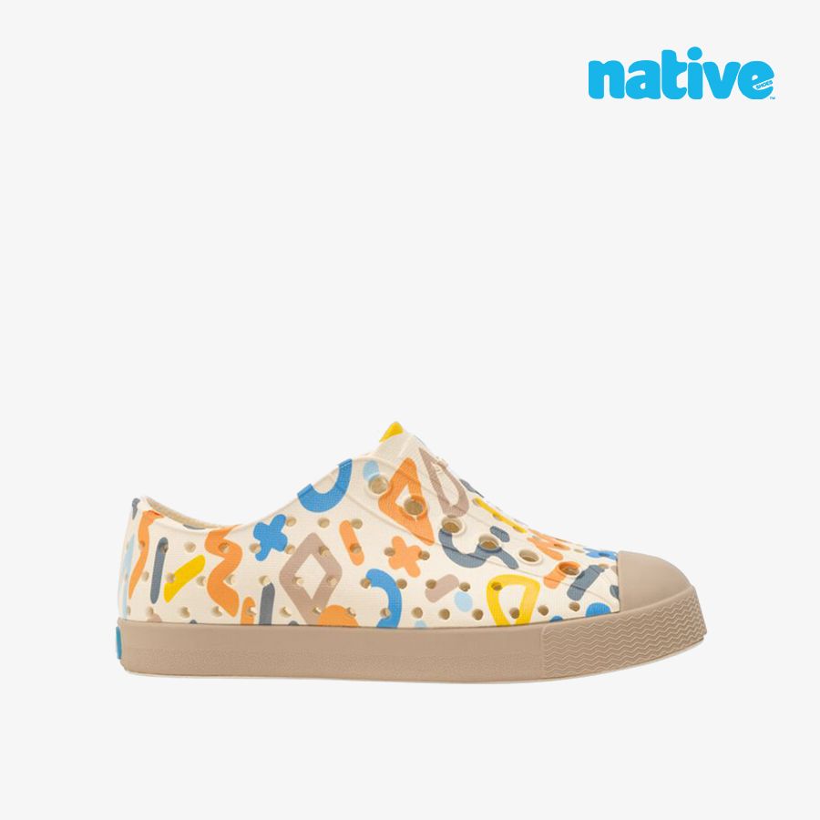  Giày Lười Trẻ Em Unisex NATIVE Jefferson Sugarlite Print Chil 