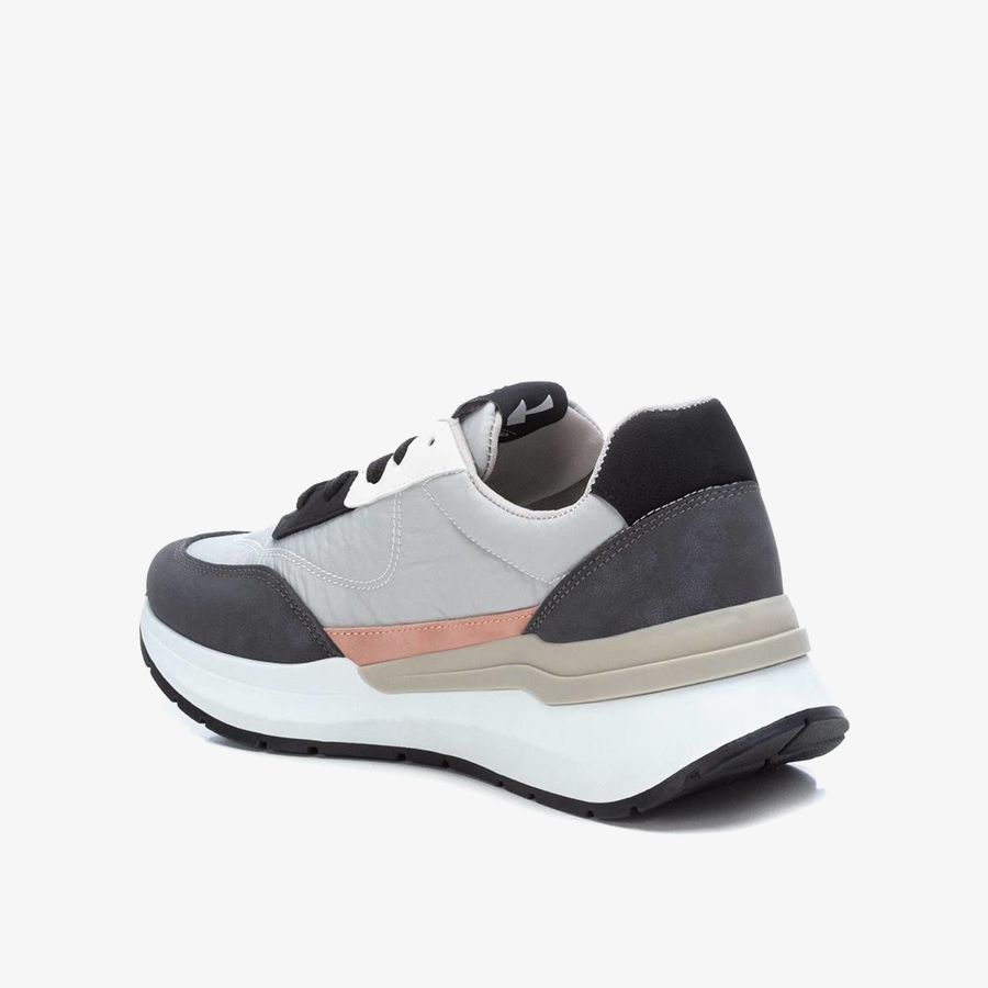  Giày Sneakers Nữ XTI Grey Textile Combined Ladies Shoes 